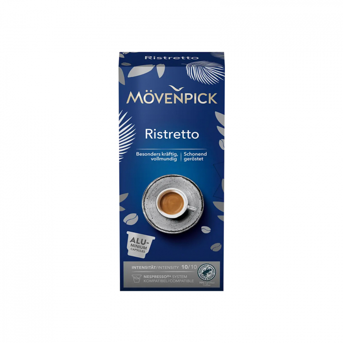 Capsule Cafea Movenpick Ristretto Espresso, compatibile Nespresso, 10 capsule [1]
