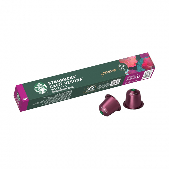 Capsule cafea Starbucks Caffe Verona Ristretto, compatibile Nespresso, 10 capsule [1]