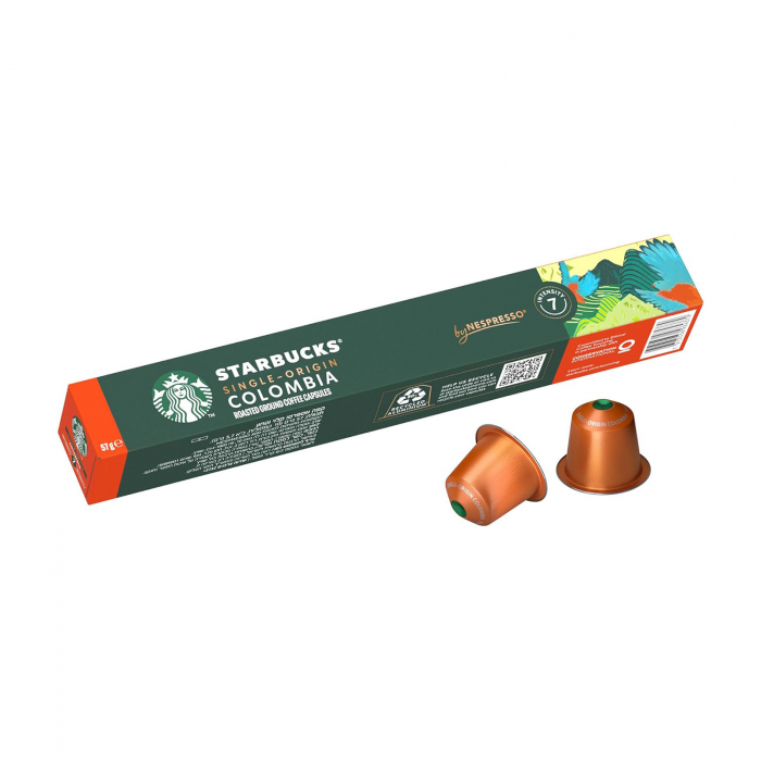 Capsule cafea Starbucks Single-Origin Colombia, compatibile Nespresso, 10 capsule [1]