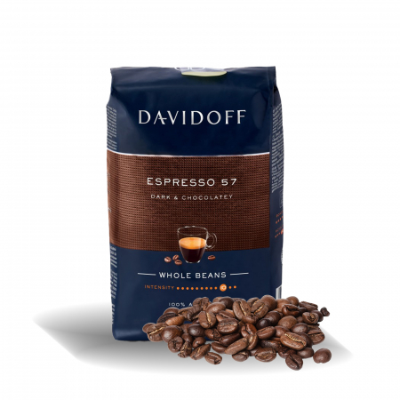 Cafea boabe - Cafea Boabe Davidoff Espresso 57 Dark & Chocolatey 500g - Davidoff