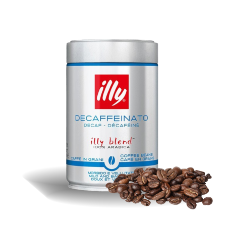 Cafea boabe - Cafea Boabe illy Espresso Decafeinato 250g  100% Arabica Fără Cofeină