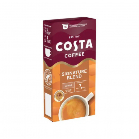 Capsule de cafea - Capsule cafea COSTA COFFEE Signature Blend Lungo, compatibile Nespresso, 10 capsule