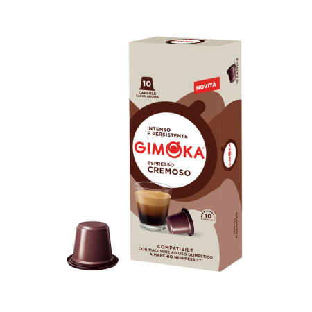 Capsule de cafea - Capsule cafea Gimoka Espresso Cremoso, compatibile Nespresso, 10 capsule