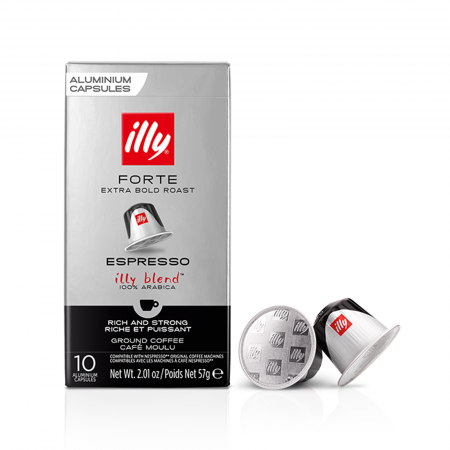 Capsule de cafea - Capsule cafea ILLY Espresso Forte, compatibile Nespresso, 10 capsule, 57g