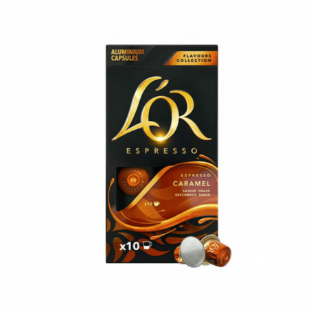 Capsule de cafea - Capsule cafea L'Or Espresso Caramel, compatibile Nespresso, 10 capsule - L'Or