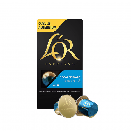 Capsule de cafea - Capsule cafea L'Or Espresso Decaffeinato, compatibile Nespresso, 10 capsule