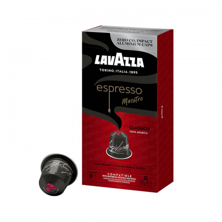 Capsule de cafea - Capsule cafea LAVAZZA Espresso Maestro Classico, compatibile Nespresso, 10 capsule