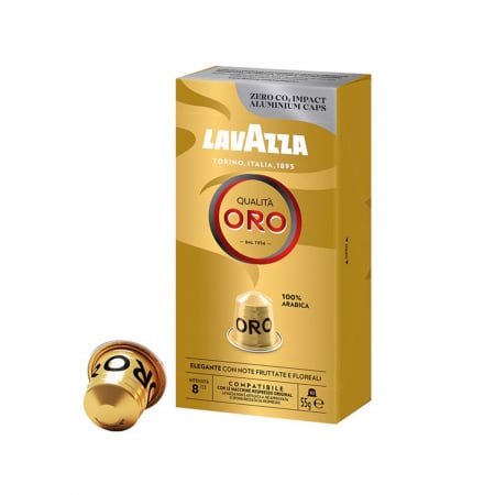 Capsule de cafea - Capsule cafea LAVAZZA Qualita Oro, compatibile Nespresso, 10 capsule
