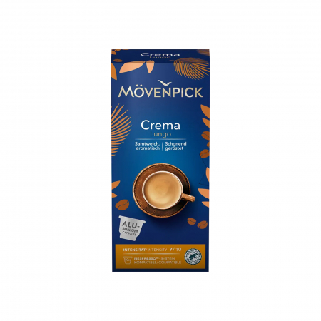 Capsule de cafea - Capsule Cafea Movenpick Crema Lungo, compatibile Nespresso, 10 capsule