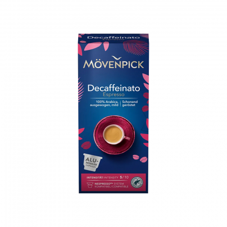 Capsule de cafea - Capsule Cafea Movenpick Decaffeinato Espresso, compatibile Nespresso, 10 capsule
