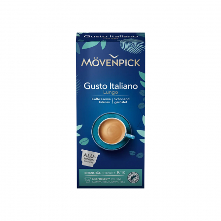 Capsule de cafea - Capsule Cafea Movenpick Gusto Italiano Lungo, compatibile Nespresso, 10 capsule