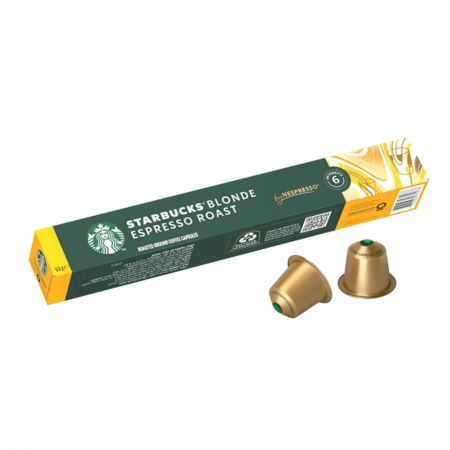Capsule de cafea - Capsule cafea Starbucks Espresso Blonde Roast, compatibile Nespresso, 10 capsule