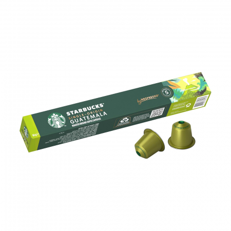 Capsule de cafea - Capsule cafea Starbucks Single-Origin Guatemala, compatibile Nespresso, 10 capsule