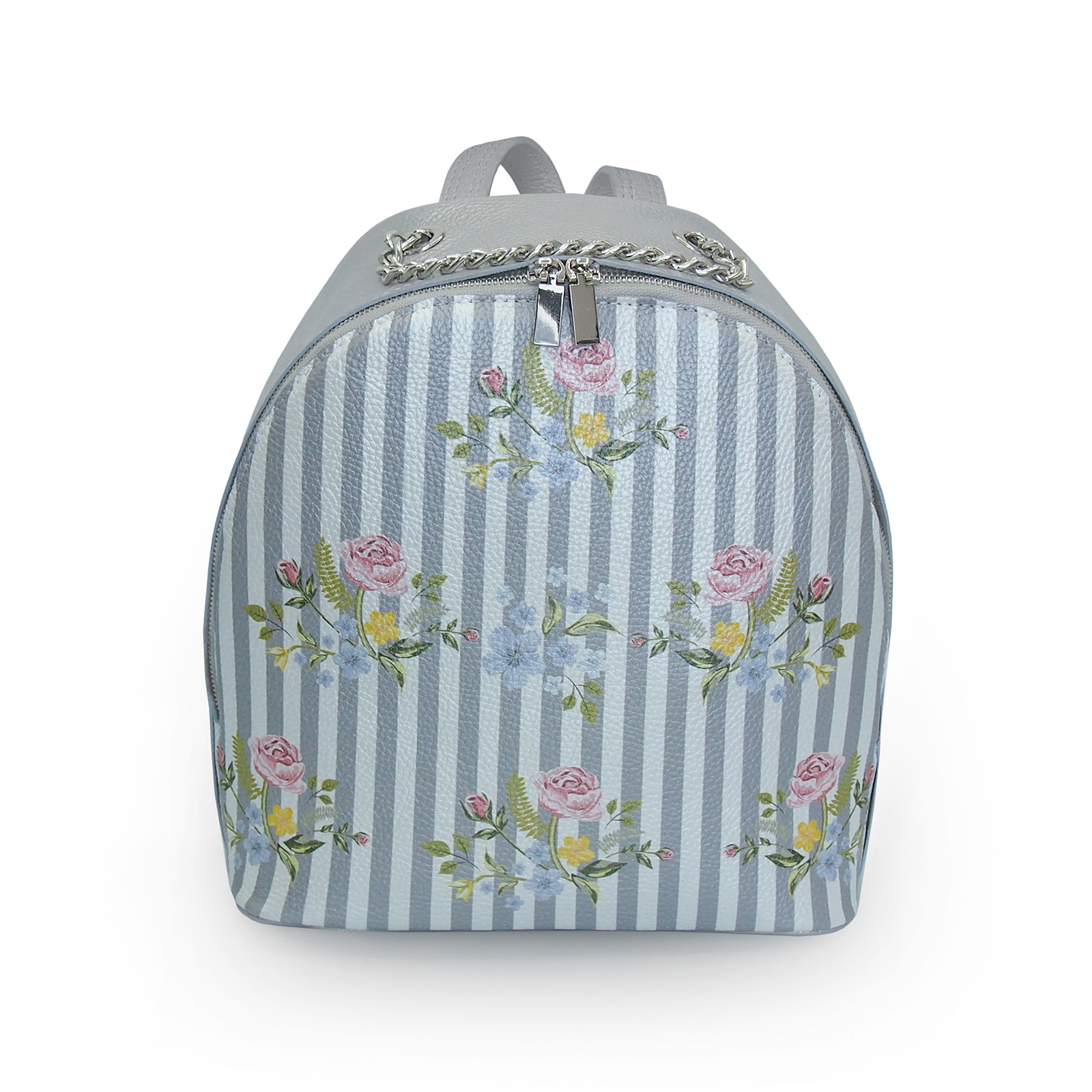 Rucsac din piele naturala cu print digital, RD-01 Flori 07 [1]