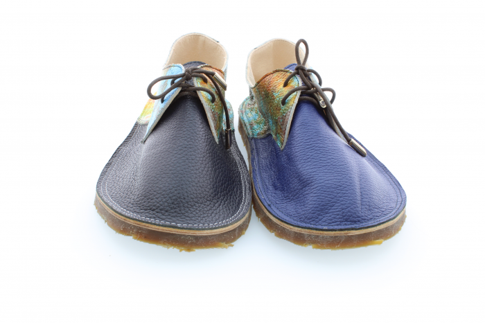 Incaltaminte minimalista de tip mers descult - barefoot din piele naturala personalizat cu print digital tip2 [2]