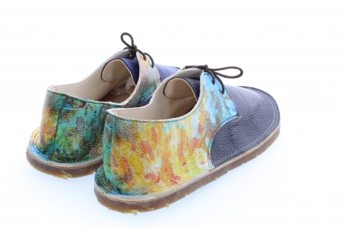 Incaltaminte minimalista de tip mers descult - barefoot din piele naturala personalizat cu print digital tip2 [4]