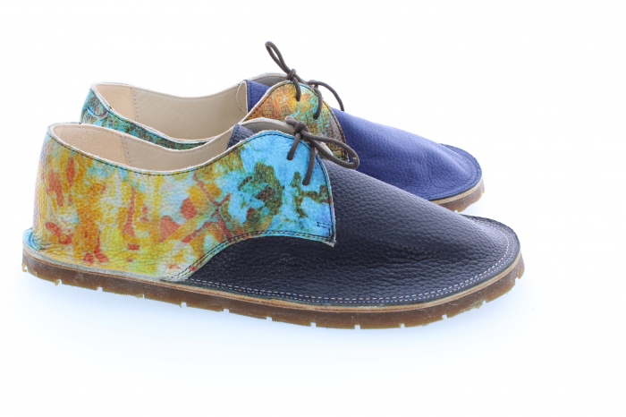 Incaltaminte minimalista de tip mers descult - barefoot din piele naturala personalizat cu print digital tip2 [3]