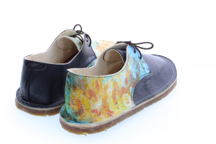 Incaltaminte minimalista de tip mers descult - barefoot din piele naturala personalizat cu print digital tip3 [4]