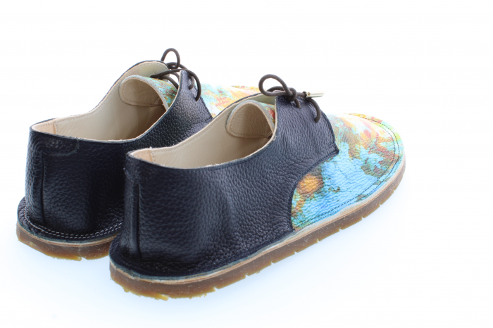 Incaltaminte minimalista de tip mers descult - barefoot din piele naturala personalizat cu print digital tip4 [4]