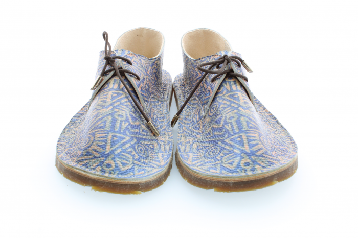 Incaltaminte minimalista de tip mers descult - barefoot din piele naturala personalizat cu print digital tip7 [2]