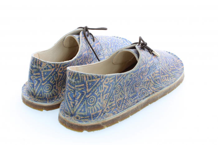 Incaltaminte minimalista de tip mers descult - barefoot din piele naturala personalizat cu print digital tip7 [5]