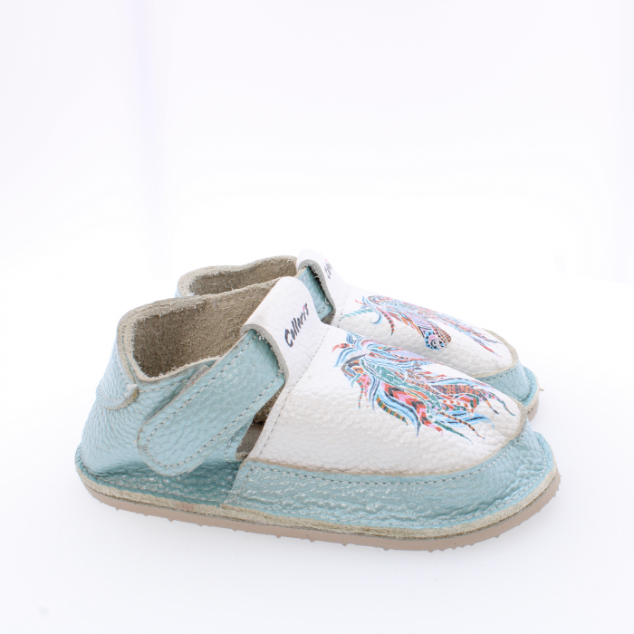 Pantofi / Sandale personalizate din piele naturala cu print digital - Calut colorat [3]