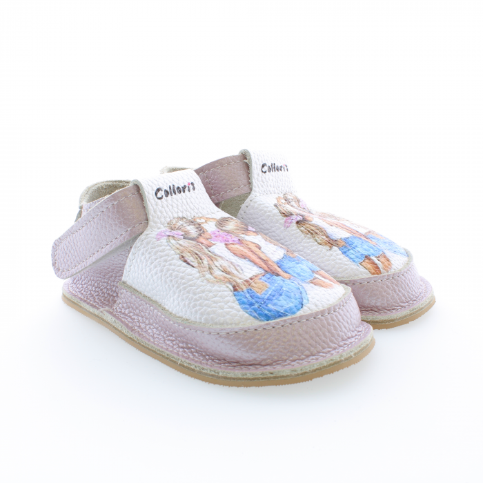 Pantofi / Sandale personalizate din piele naturala cu print digital - Fata mamei [2]