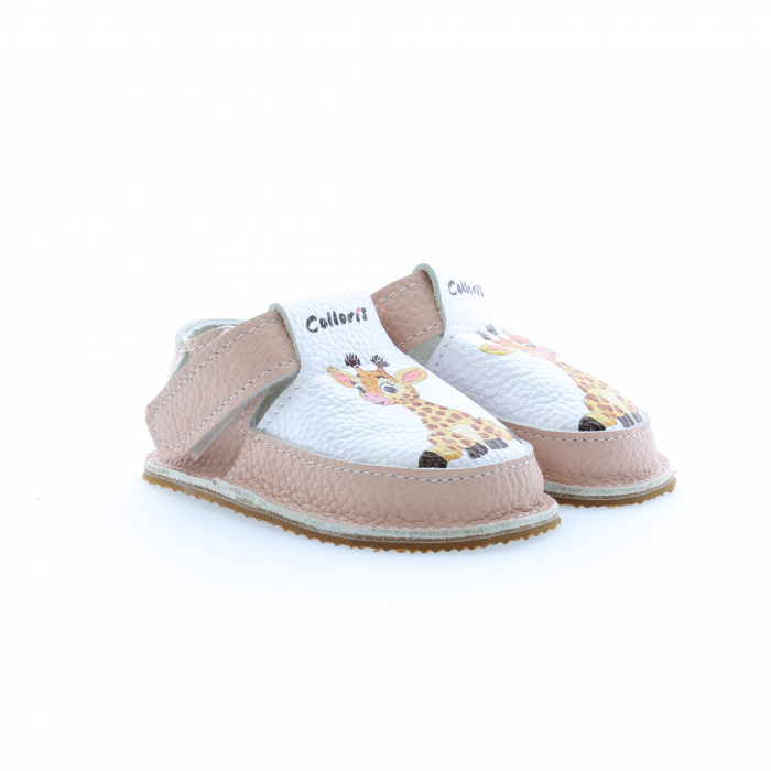 Pantofi / Sandale personalizate din piele naturala cu print digital - Girafa [2]
