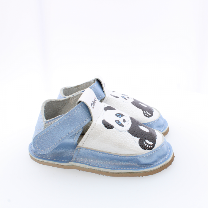Pantofi / Sandale personalizate din piele naturala cu print digital - Panda1 [3]