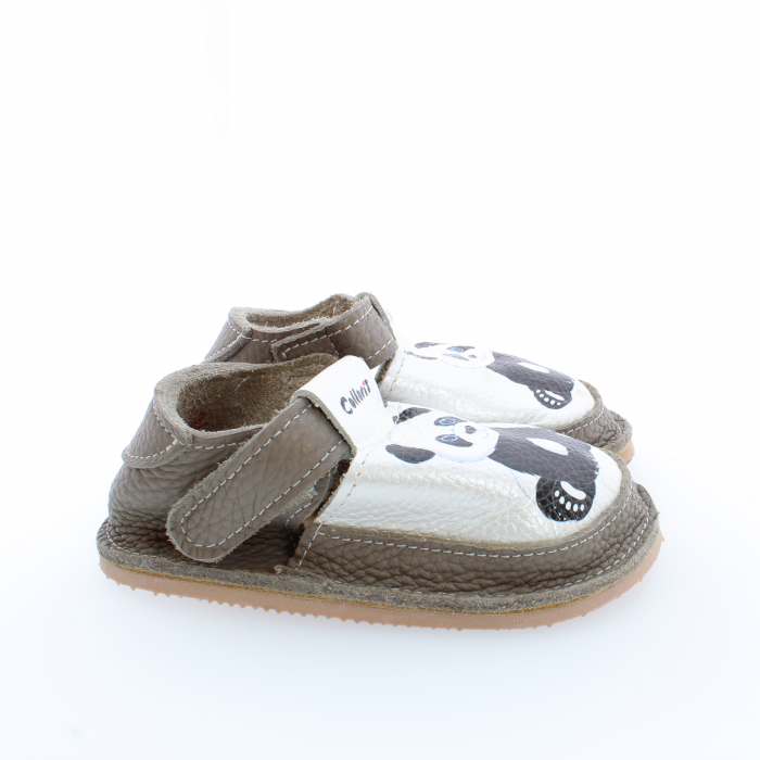 Pantofi / Sandale personalizate din piele naturala cu print digital - Panda2 [3]
