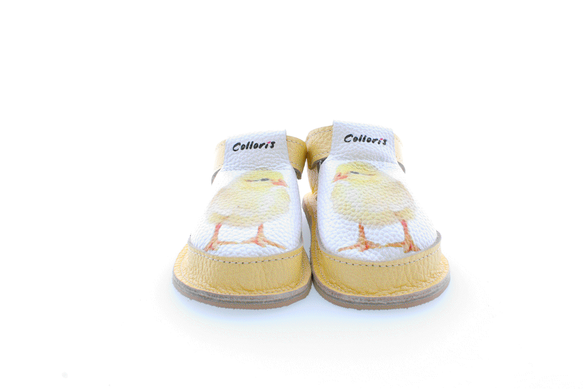 Pantofi / Sandale personalizate din piele naturala cu print digital - Puiusor [4]