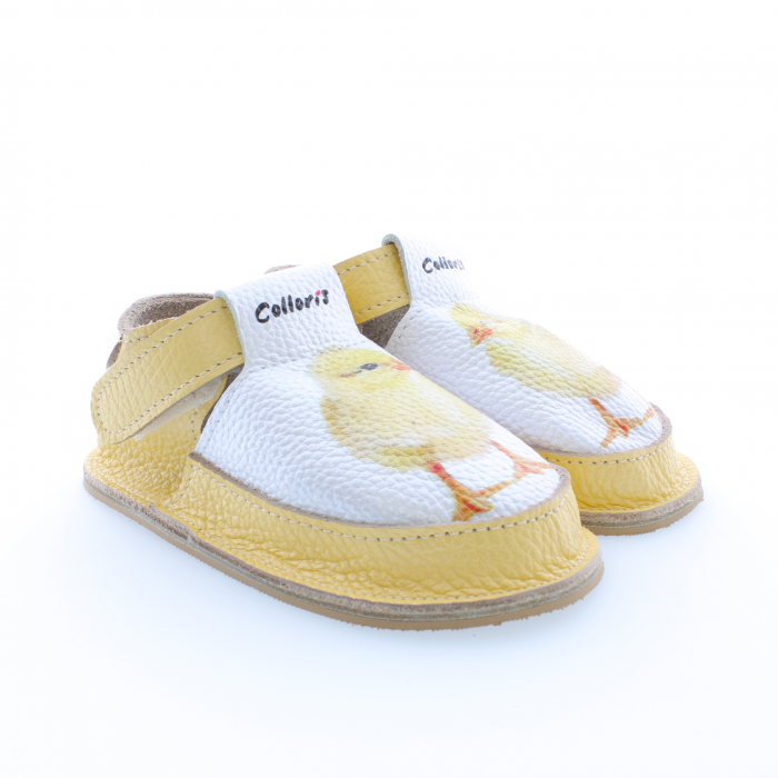 Pantofi / Sandale personalizate din piele naturala cu print digital - Puiusor [2]