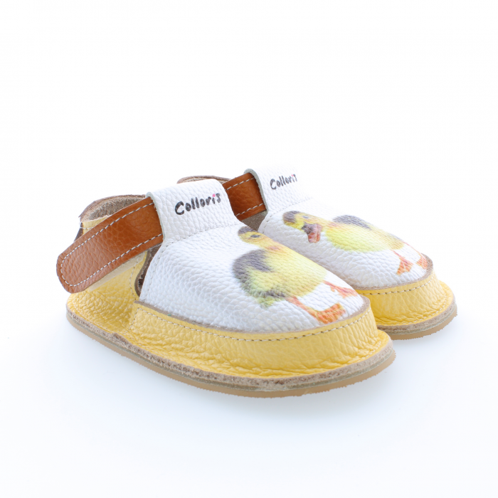 Pantofi / Sandale personalizate din piele naturala cu print digital - Ratusca [2]