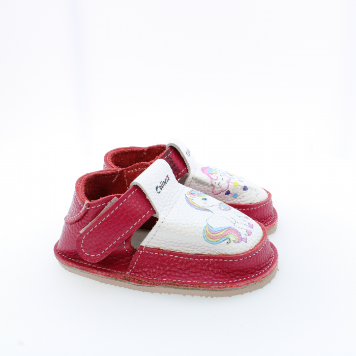 Pantofi / Sandale personalizate din piele naturala cu print digital - Unicorn [3]