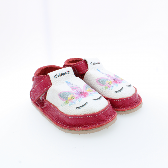 Pantofi / Sandale personalizate din piele naturala cu print digital  - Unicorn2 [2]