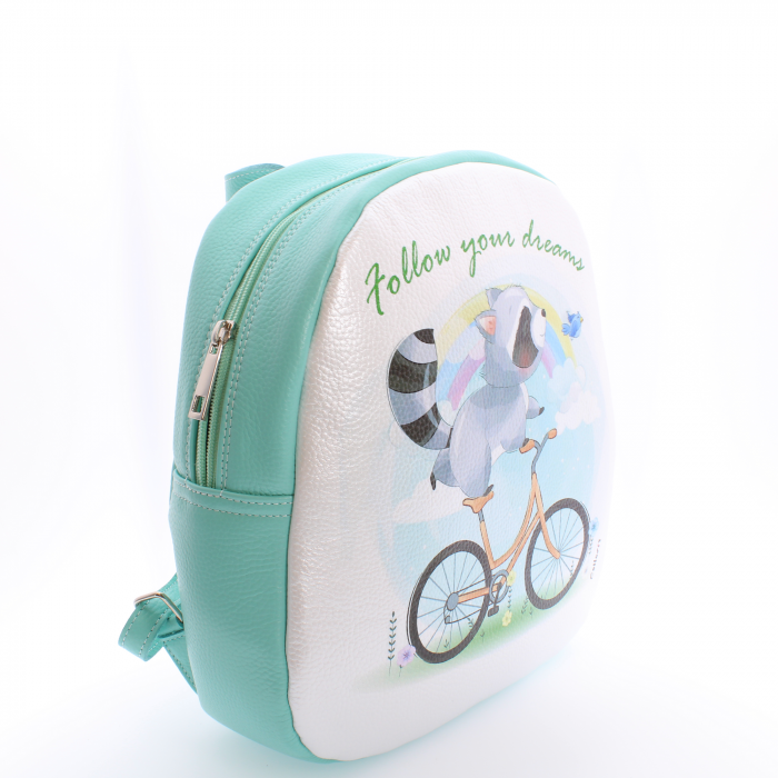 Rucsac personalizat cu print digital din piele naturala Baby3+ - Enot [2]