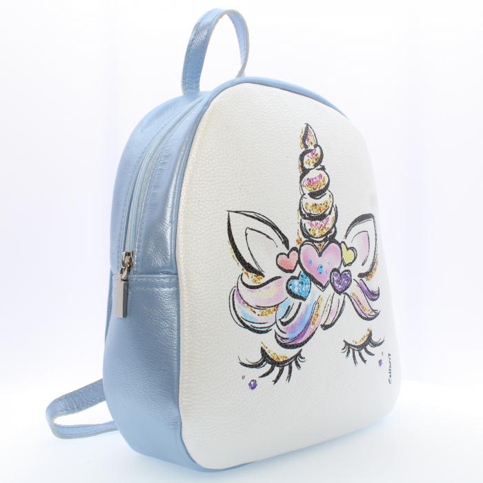 Rucsac personalizat cu print digital din piele naturala Baby3+ - Unicorn 1 [2]