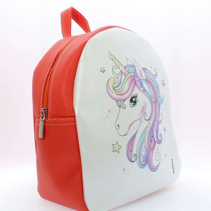 Rucsac personalizat cu print digital din piele naturala Carmen - Unicorn2 [2]