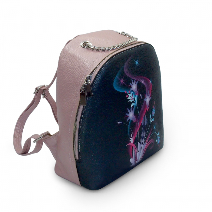 Rucsac din piele naturala, RD-01 Flori 05 [2]
