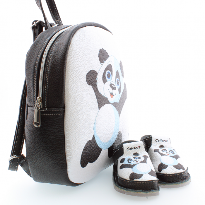 Set incaltaminte si rucsac Baby3 pentru copii din piele naturala personalizat cu print digital (exemplu) [2]