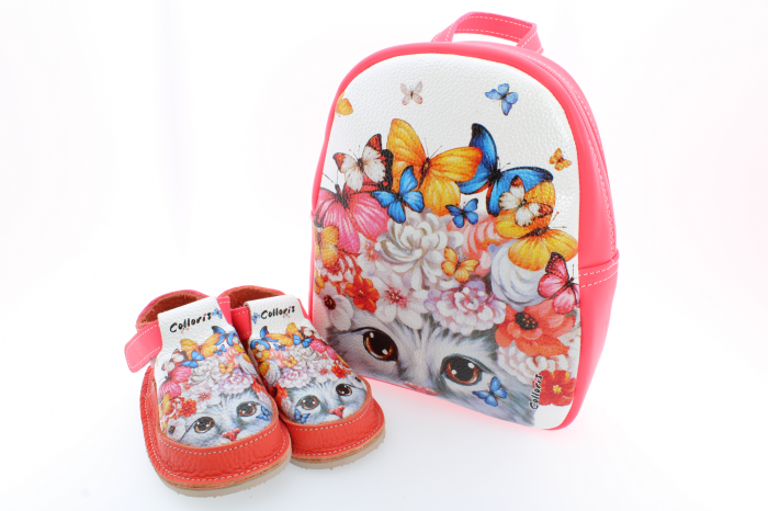 Set incaltaminte si rucsac Minion pentru copii din piele naturala personalizat cu print digital (exemplu) [2]