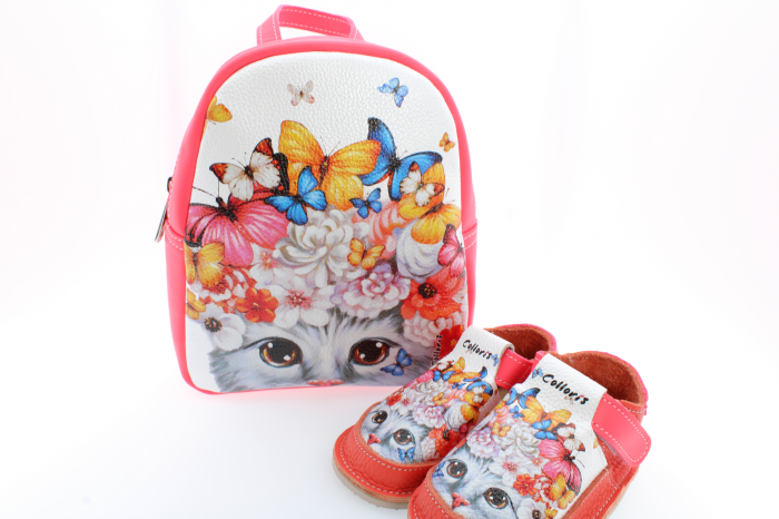 Set incaltaminte si rucsac Minion pentru copii din piele naturala personalizat cu print digital (exemplu) [4]