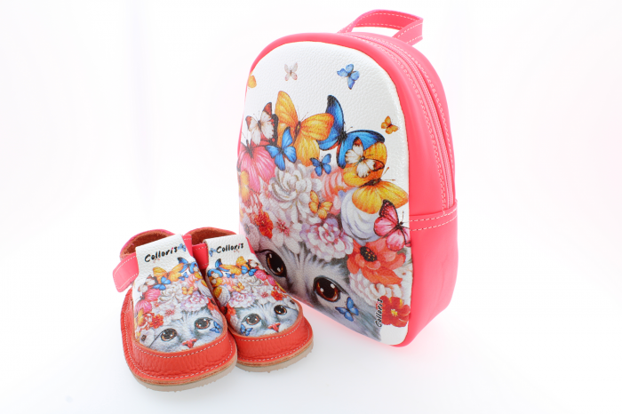 Set incaltaminte si rucsac Minion pentru copii din piele naturala personalizat cu print digital (exemplu) [3]