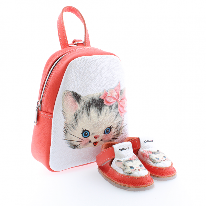 Set incaltaminte si rucsac Minion pentru copii din piele naturala personalizat cu print digital (exemplu) [3]