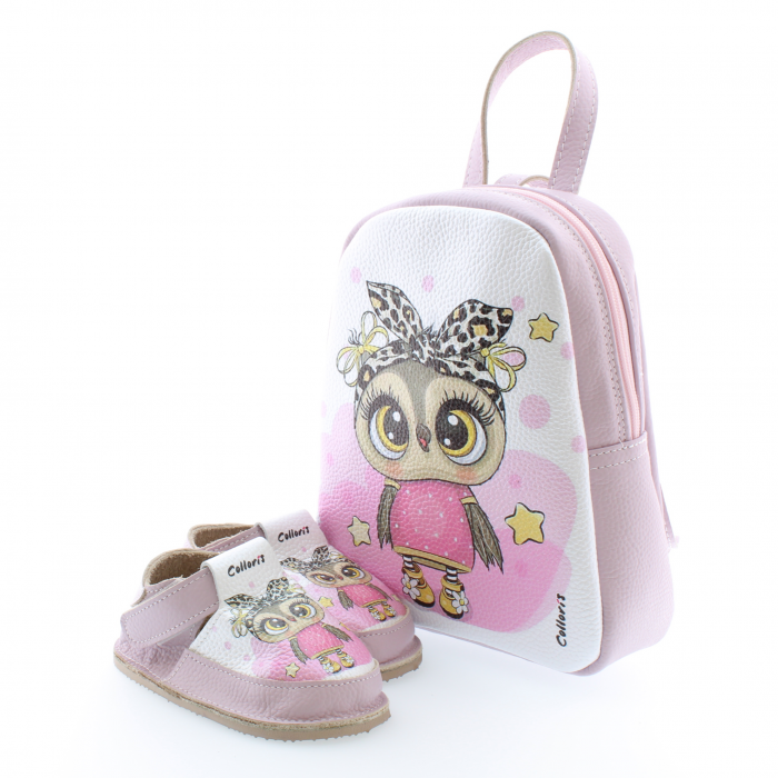 Set incaltaminte si rucsac Minion pentru copii din piele naturala personalizat cu print digital (exemplu) [3]