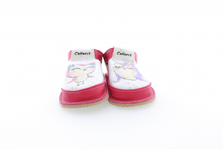Copii - Pantofi / Sandale personalizate din piele naturala cu print digital - bufnite2