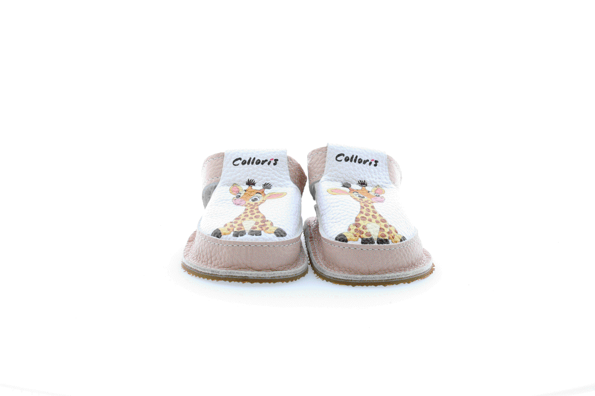 Pantofi / Sandale personalizate din piele naturala cu print digital - Girafa [4]