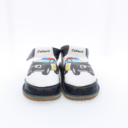 Copii - Pantofi / Sandale personalizate din piele naturala cu print digital - Masini2