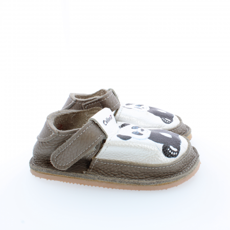 Pantofi / Sandale personalizate din piele naturala cu print digital - Panda2 [2]