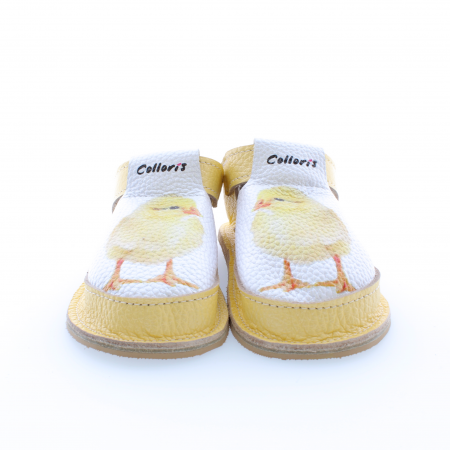 Copii - Pantofi / Sandale personalizate din piele naturala cu print digital - Puiusor